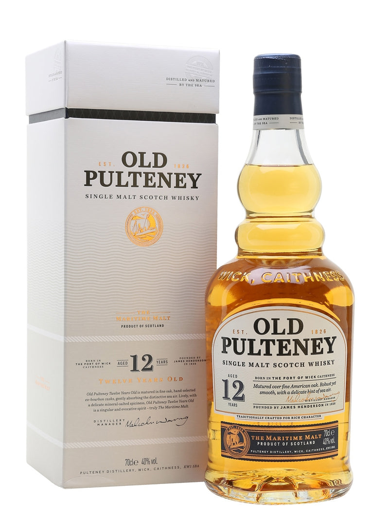 Old Pulteney 12 yr Single Malt Whiskey 750ml