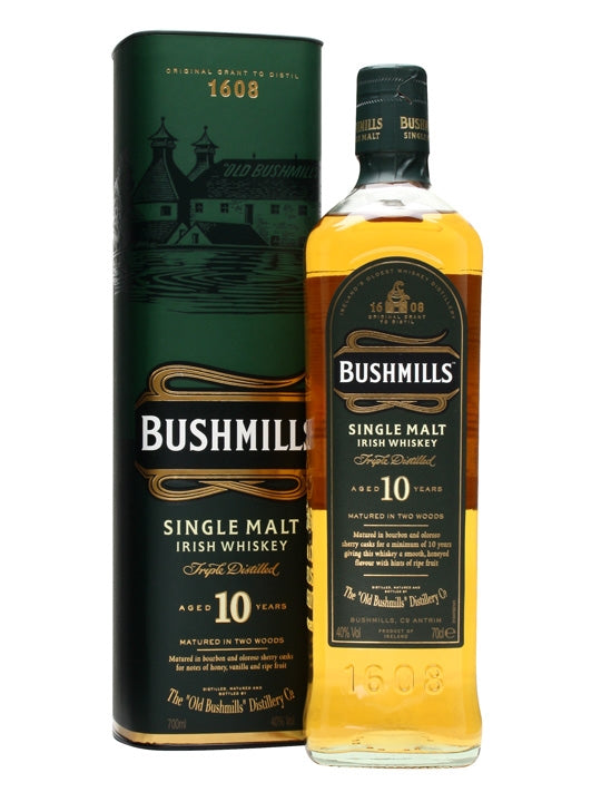 Bushmills 10 yr Single Malt Whiskey 750ml