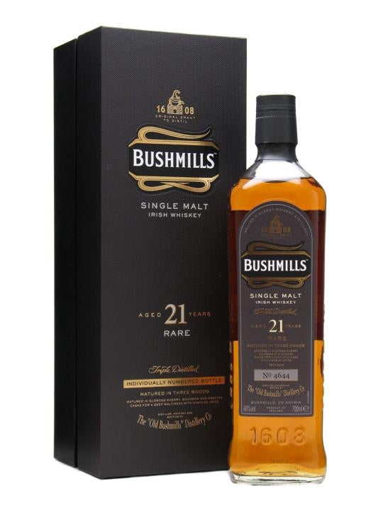 Bushmills 21 yr Single Malt Whiskey 750ml