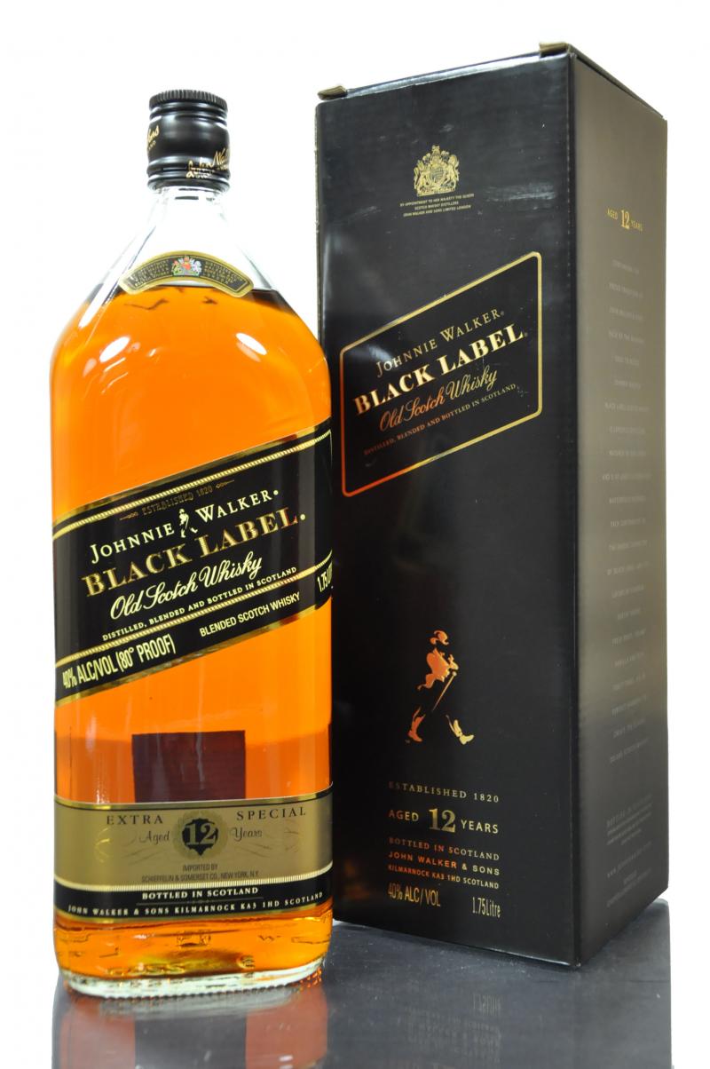 Johnnie Walker Black 12 yr Whiskey 1.75L