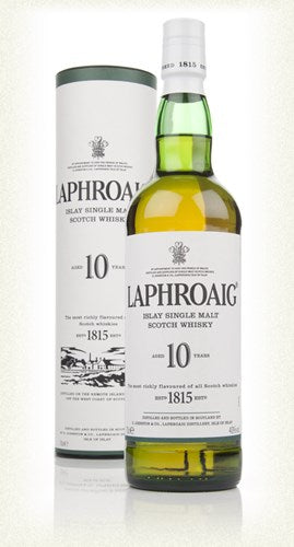 Laphroaig 10 yr Single Malt Whiskey 750ml