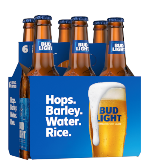 Bud Light 6pk bottles