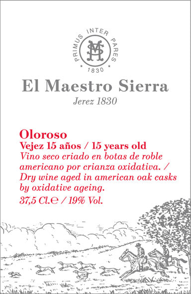 NV El Maestro Sierra -  Jerez 15 Year Oloroso Sherry HALF BOTTLE (375ml)