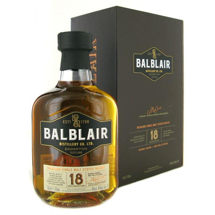 Balblair 18 yr Highland Single Malt Whiskey 750ml