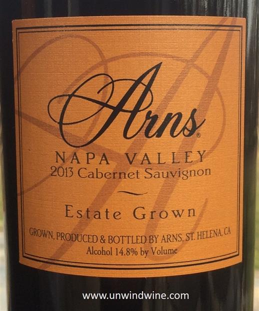 2013 Arns - Cabernet Sauvignon   Napa