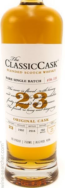 Classic Cask 1992 Original Cask 23 yr Whiskey 750ml