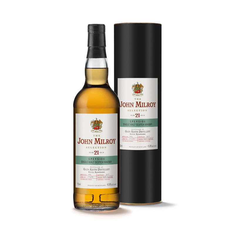 John Milroy 1995 Glen Keith Distillery 21 yr Whiskey 750ml