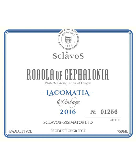 2018 Sclavos - Robola Cephalonia Lacomatia