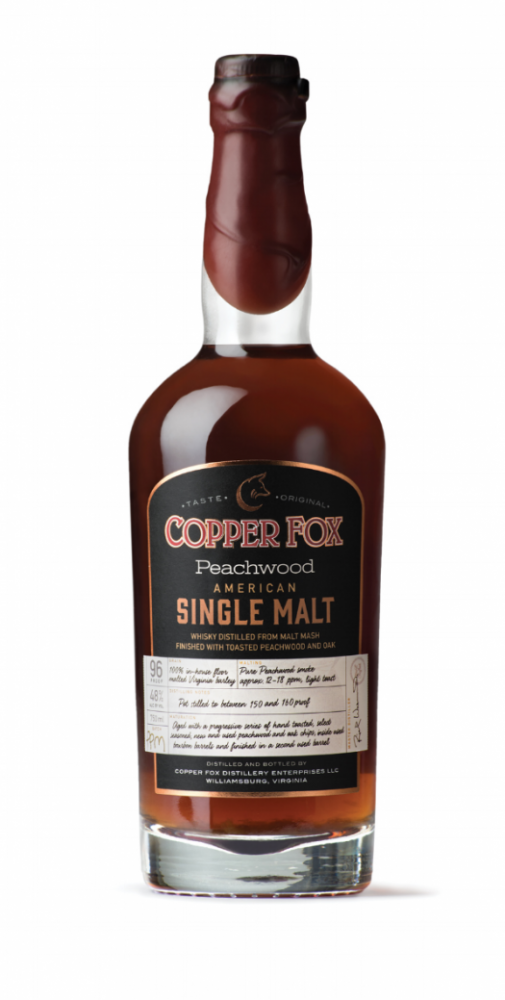 Copper Fox Peachwood American Single Malt Whiskey 750ml
