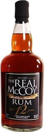 The Real McCoy 12 yr Rum 750ml