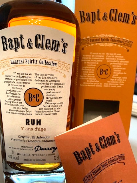 Bapt & Clem's (Francis Darroze) 7 yr (El Salvador) Rum 750ml