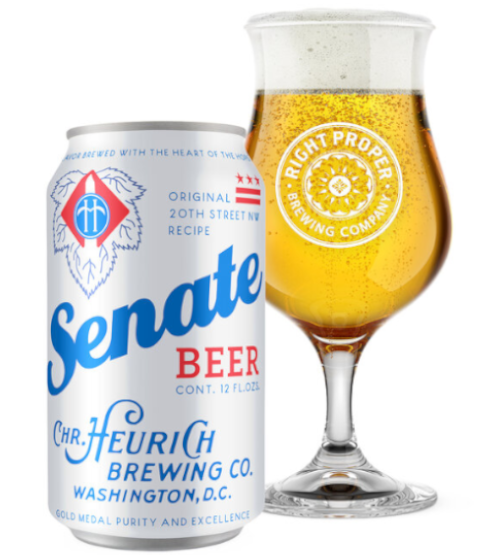 Right Proper Senate American Light Lager 6pk can