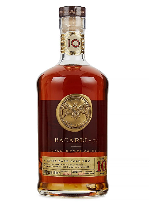 Bacardi 10yr Gran Reserva Gold Rum 750ml