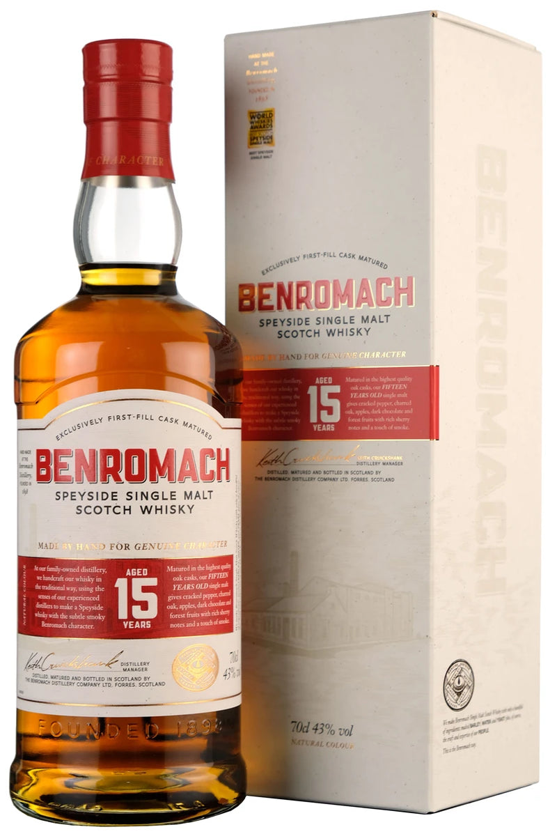Benromach 15 yr In Oak Casks Whiskey 750ml