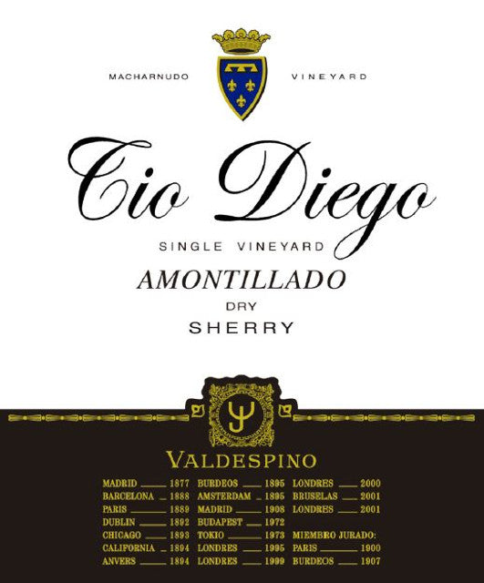 NV Valdespino -  Jerez Tio Diego Amontillado Sherry
