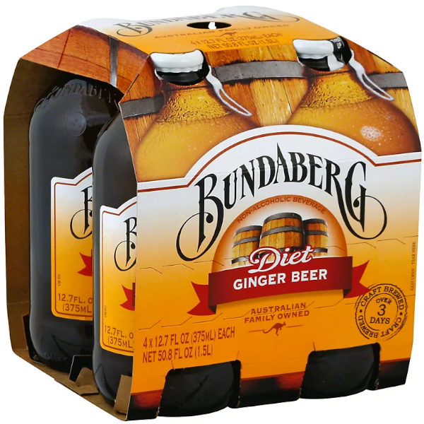 Bundaberg Diet Ginger Beer 4pk