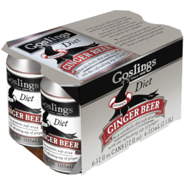 Goslings Diet Ginger Beer 6pk