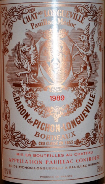 1989 Chateau Pichon Baron Pauillac MAGNUM (1.5L)