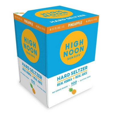 High Noon Vodka Hard Seltzer Pineapple 4pk