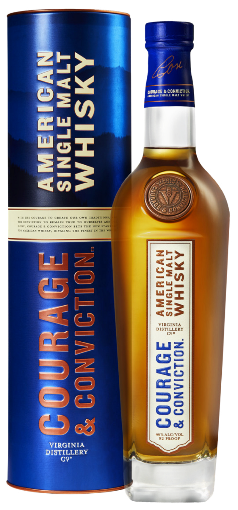 Virginia Distillery Courage & Conviction American Single Malt Whiskey 750ml