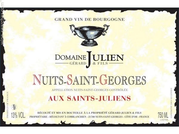 2018 Gerard Julien - Nuits St. Georges Aux Saint Julien