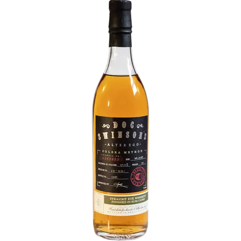 Doc Swinson's Alter Ego Straight Rye Finished Rum Casks Whiskey 750ml