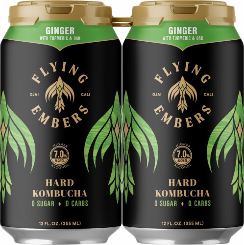Flying Embers - Ginger w/Turmeric Hard Kombucha