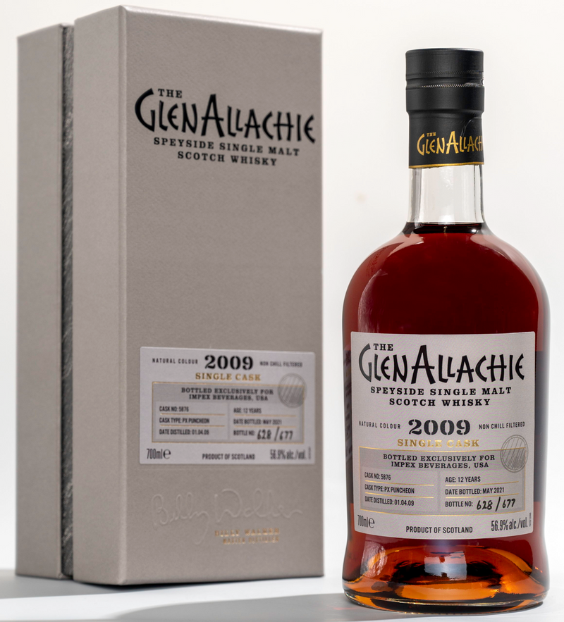 Glenallachie 12 yr 2009 PX Puncheon Cask No 5712 Whiskey 700ml