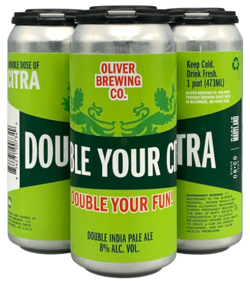 Oliver Brewing - Double Your Citra DIPA 4pk