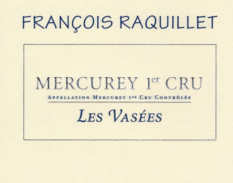 2020 Raquillet - Mercurey Vasees