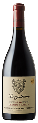 2018 Bergstrom Pinot Noir Willamette Valley Gregory Ranch