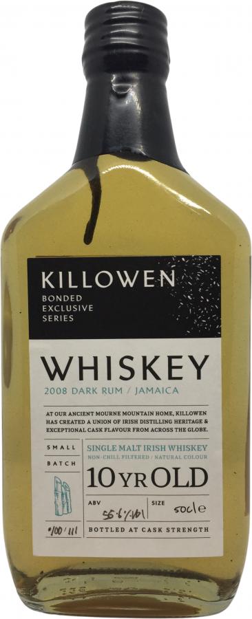 Killowen 10 yr Jamaica Rum Cask Whiskey 375ml