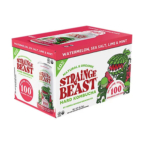 Strainge Beast - Watermelon Sea Salt Lime Mint 6pk — MacArthur Beverages