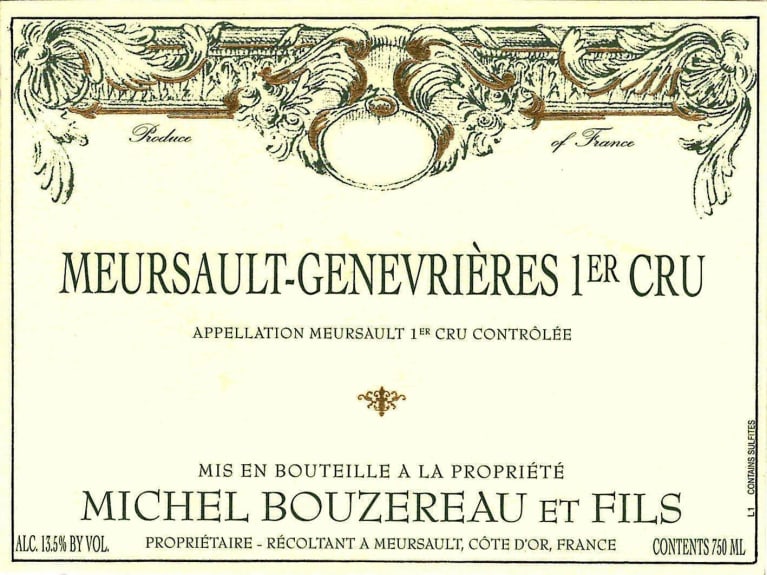 2020 Michel Bouzereau - Meursault Genevrieres