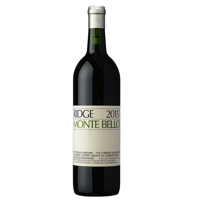 2015 Ridge - Cabernet Sauvignon Meritage Monte Bello  Santa Cruz Mt.