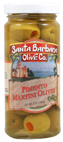 Santa Barbara Pimento Martini Olives 5oz jar
