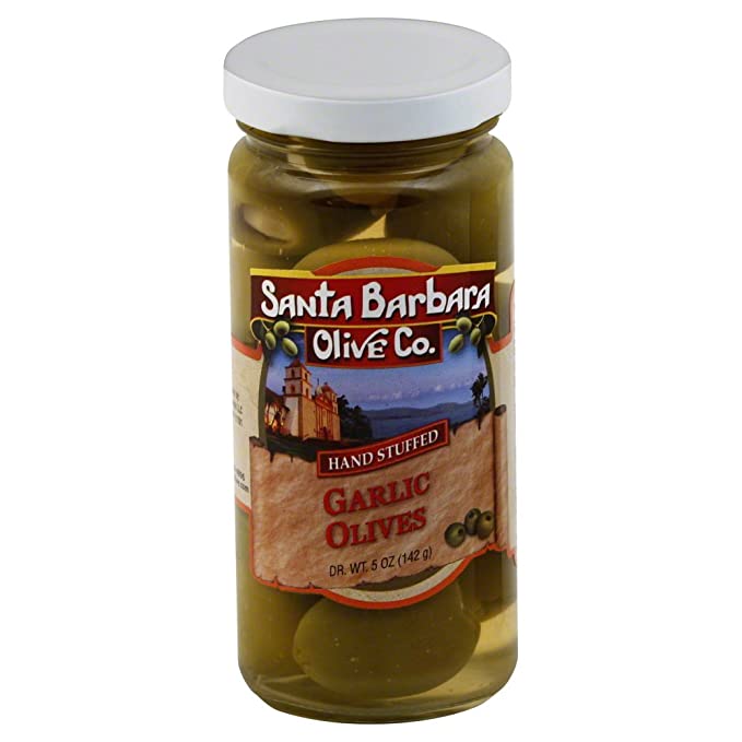 Santa Barbara Garlic Stuffed Olives 5oz jar
