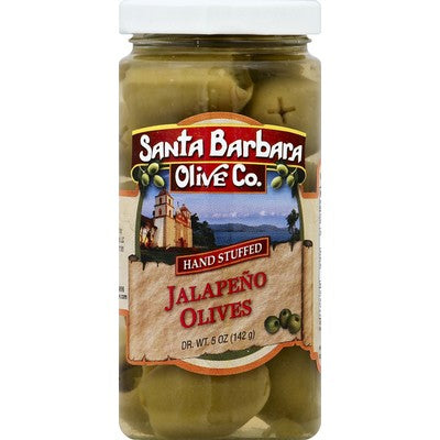 Santa Barbara Jalapeno Stuffed Olives 5oz jar