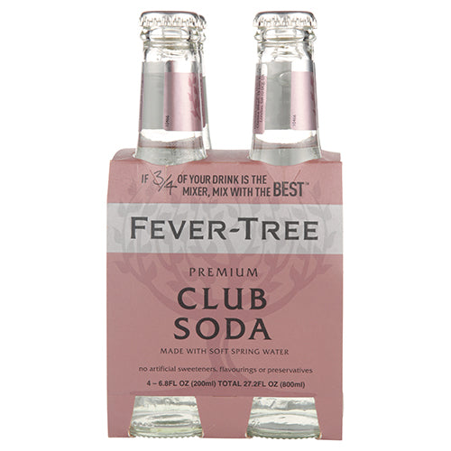 Fever Tree Club Soda 4pk bottle