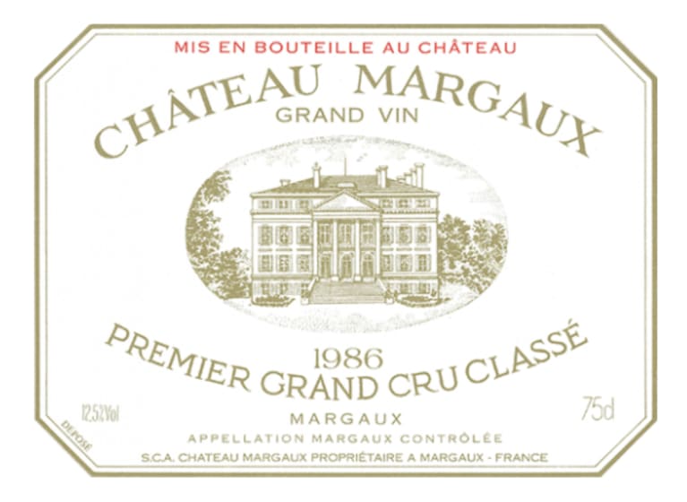 1986 Chateau Margaux - Margaux