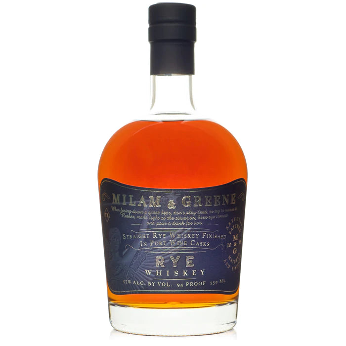 Milam & Greene Port Finished Rye Whiskey 750ml