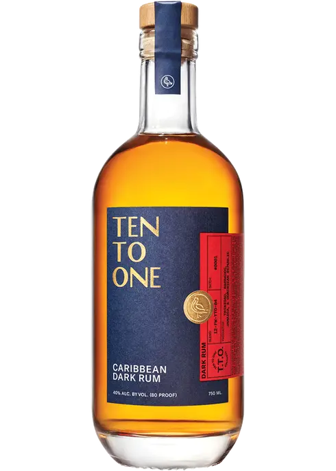 Ten To One Caribbean Dark Rum 750ml