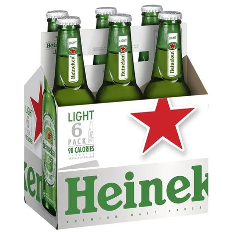 Heineken - Light Lager 6pk Bottles