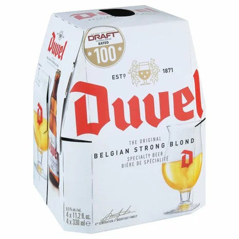 Duvel Belgian Strong Blond 4pk bottle