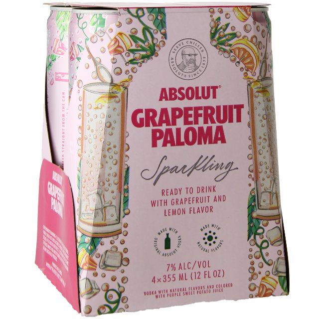 Absolut Grapefruit Paloma RTD Cocktail 4pk