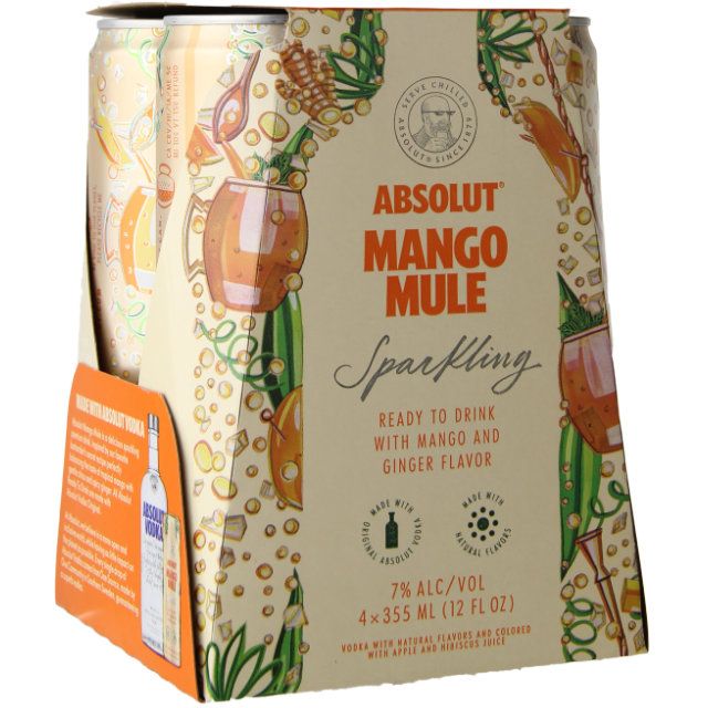 Absolut Mango Mule  RTD Cocktail 4pk