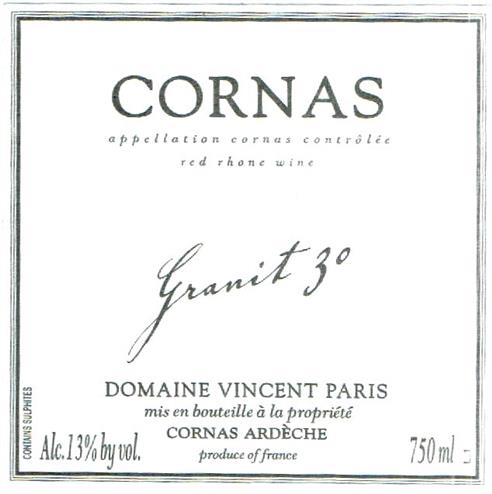 2020 Paris, Vincent - Cornas Granit 30