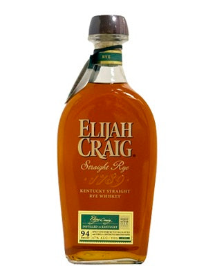 Elijah Craig Straight Rye Whiskey 750ml