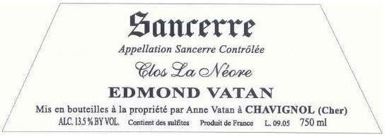 2009 Vatan Sancerre Clos Neore