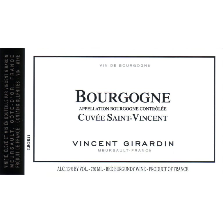 2019 Vincent Girardin - Bourgogne Rouge Cuvee St. Vincent